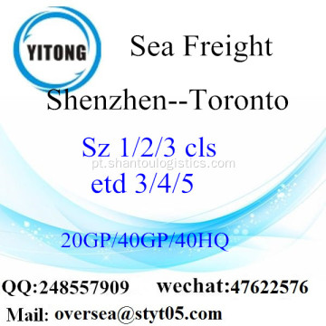 Mar de Porto de Shenzhen transporte de mercadorias para Toronto